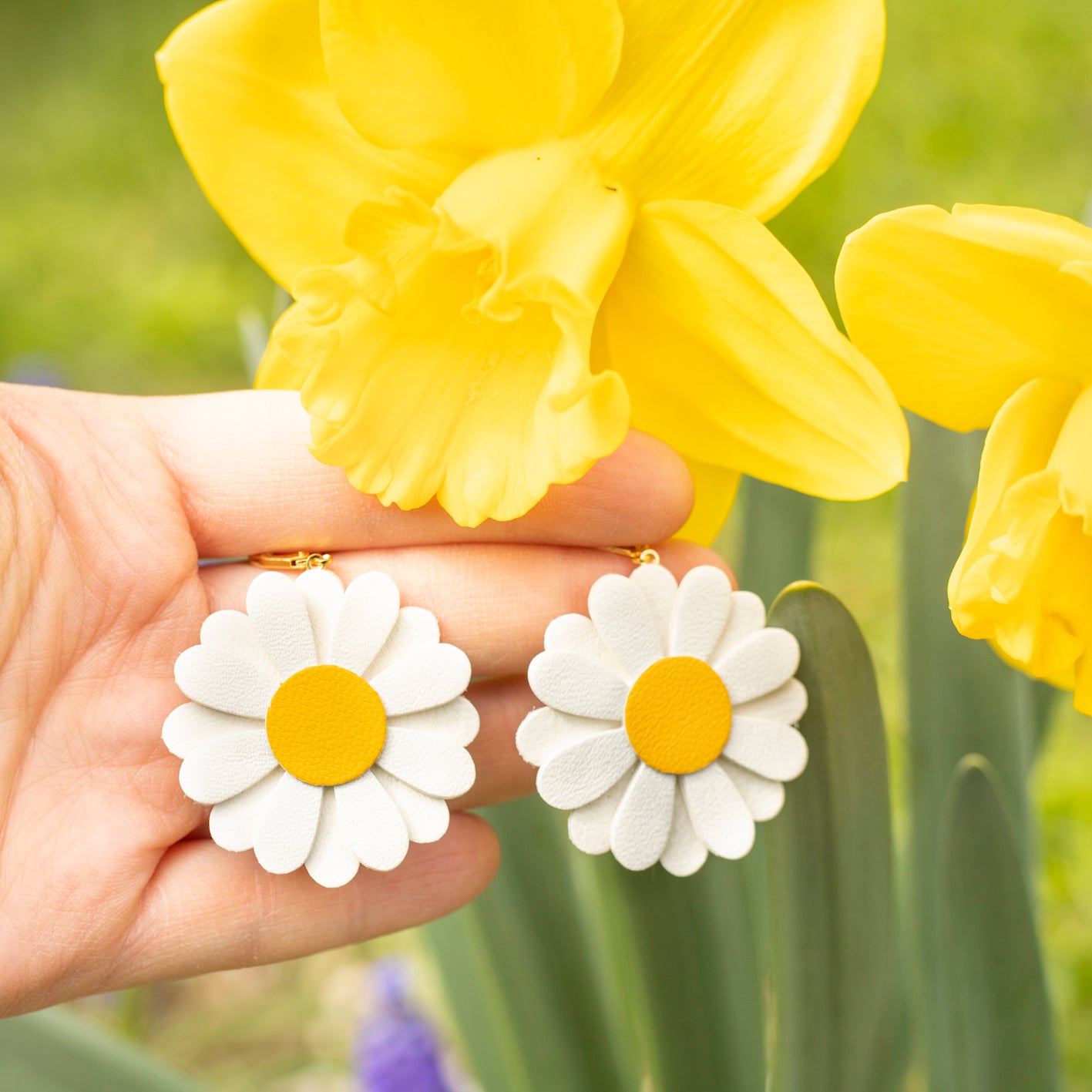 Boucles d'oreilles Marguerites Midi