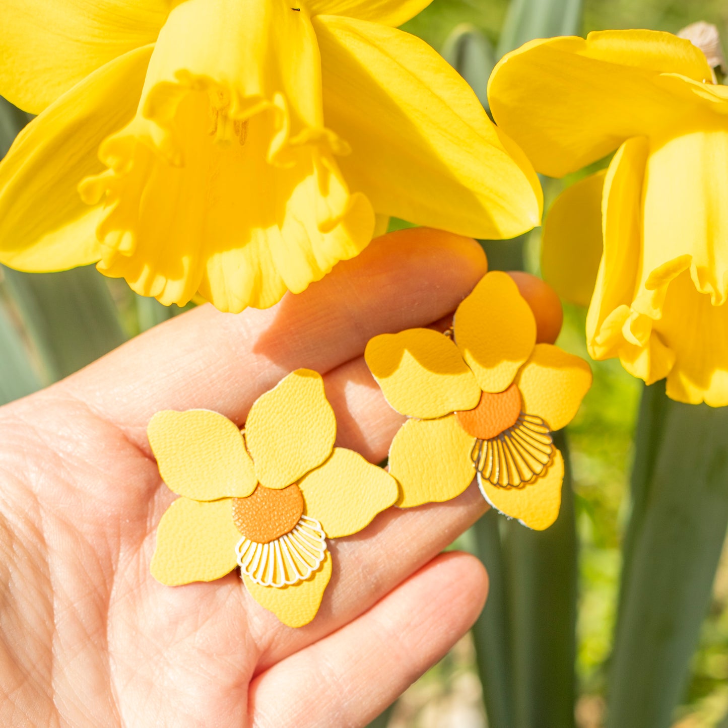 Boucles d'oreilles Jonquilles