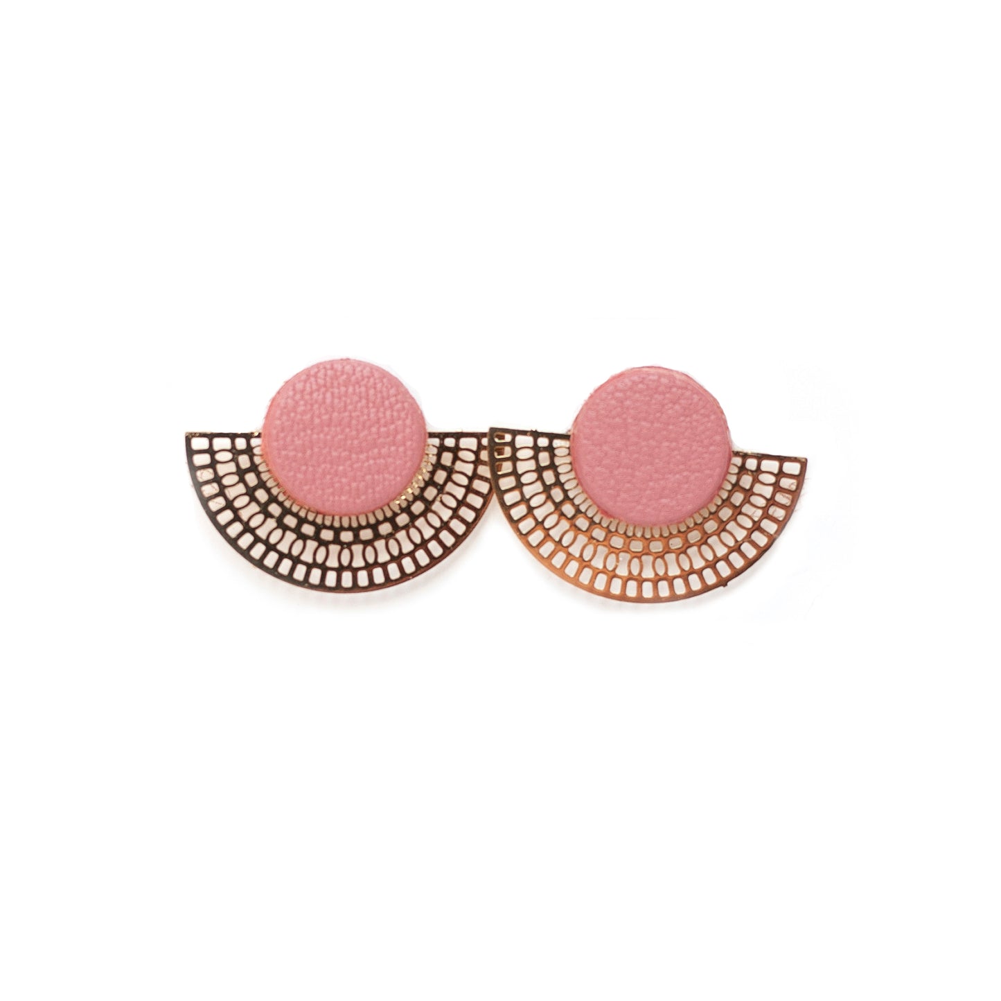 Puces d'oreilles cuir couleurs au choix