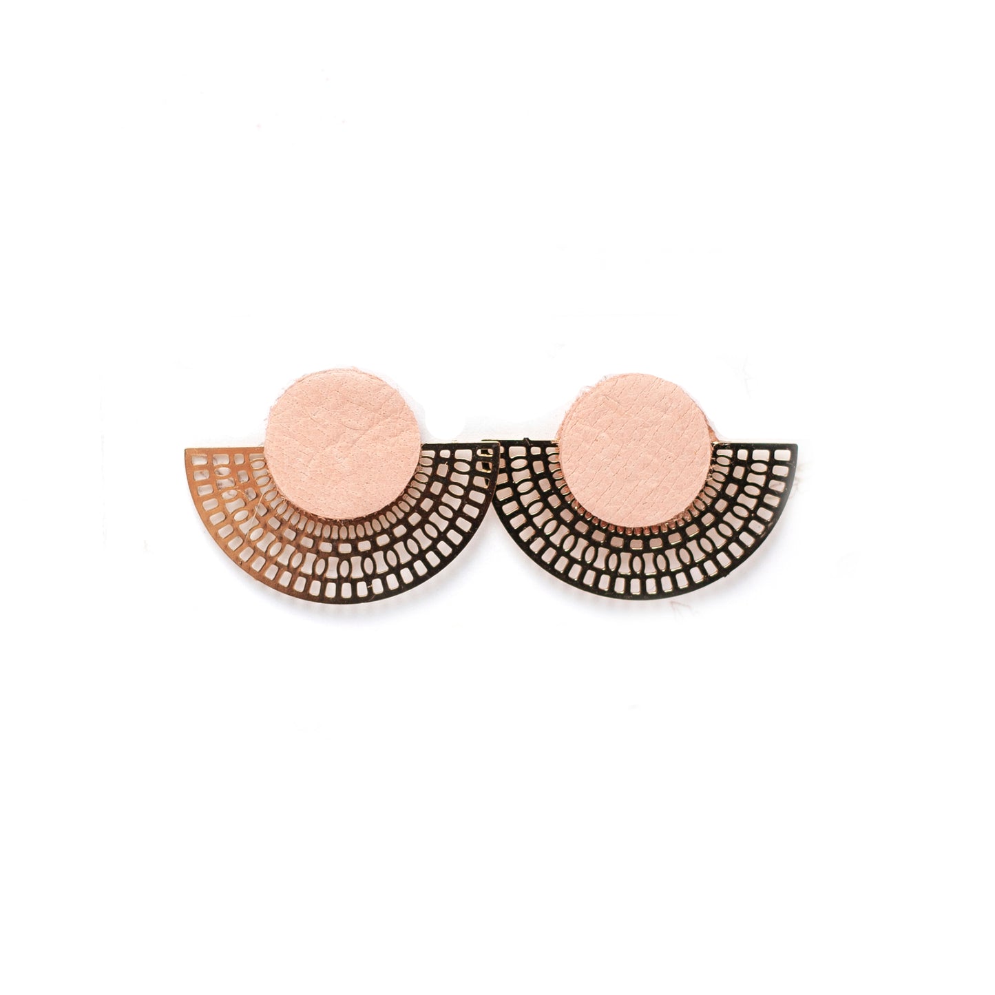 Puces d'oreilles cuir couleurs au choix