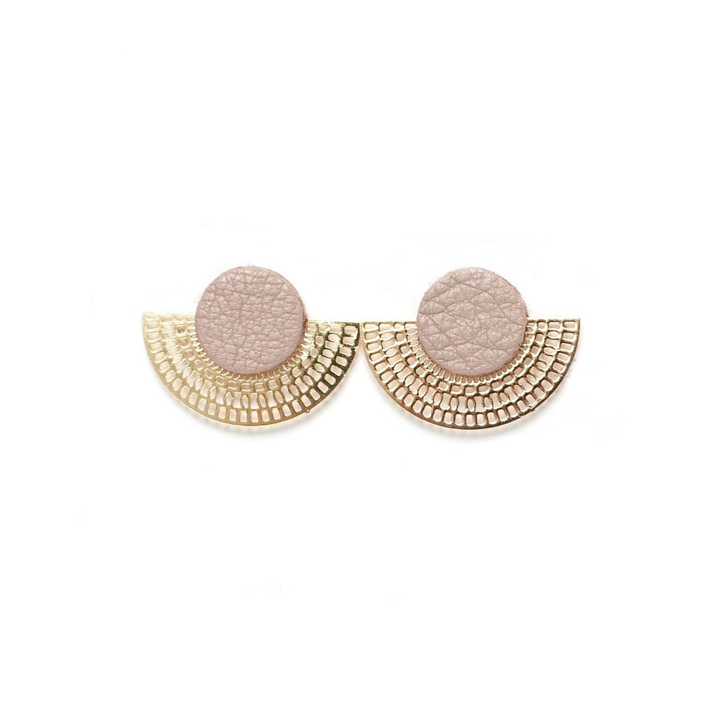 Puces d'oreilles cuir couleurs au choix