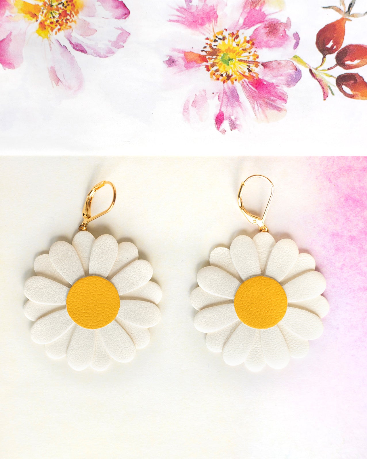 Boucles d'oreilles Marguerites Midi