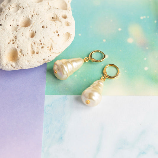 Boucles d'oreilles Coquillages en verre