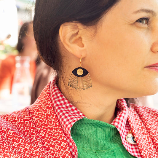 Boucles d'oreilles Yeux Noirs