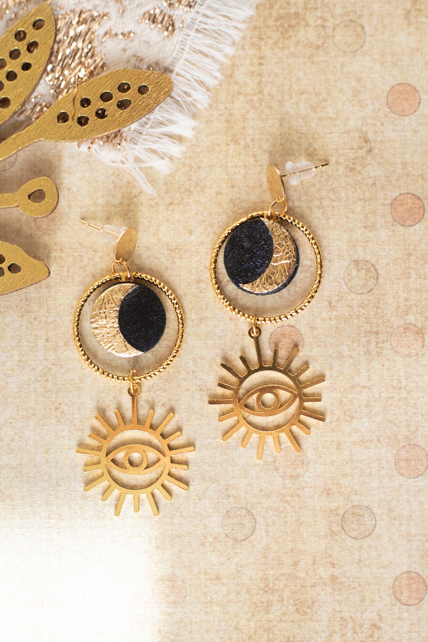 Boucles d’oreilles Lune du Soleil