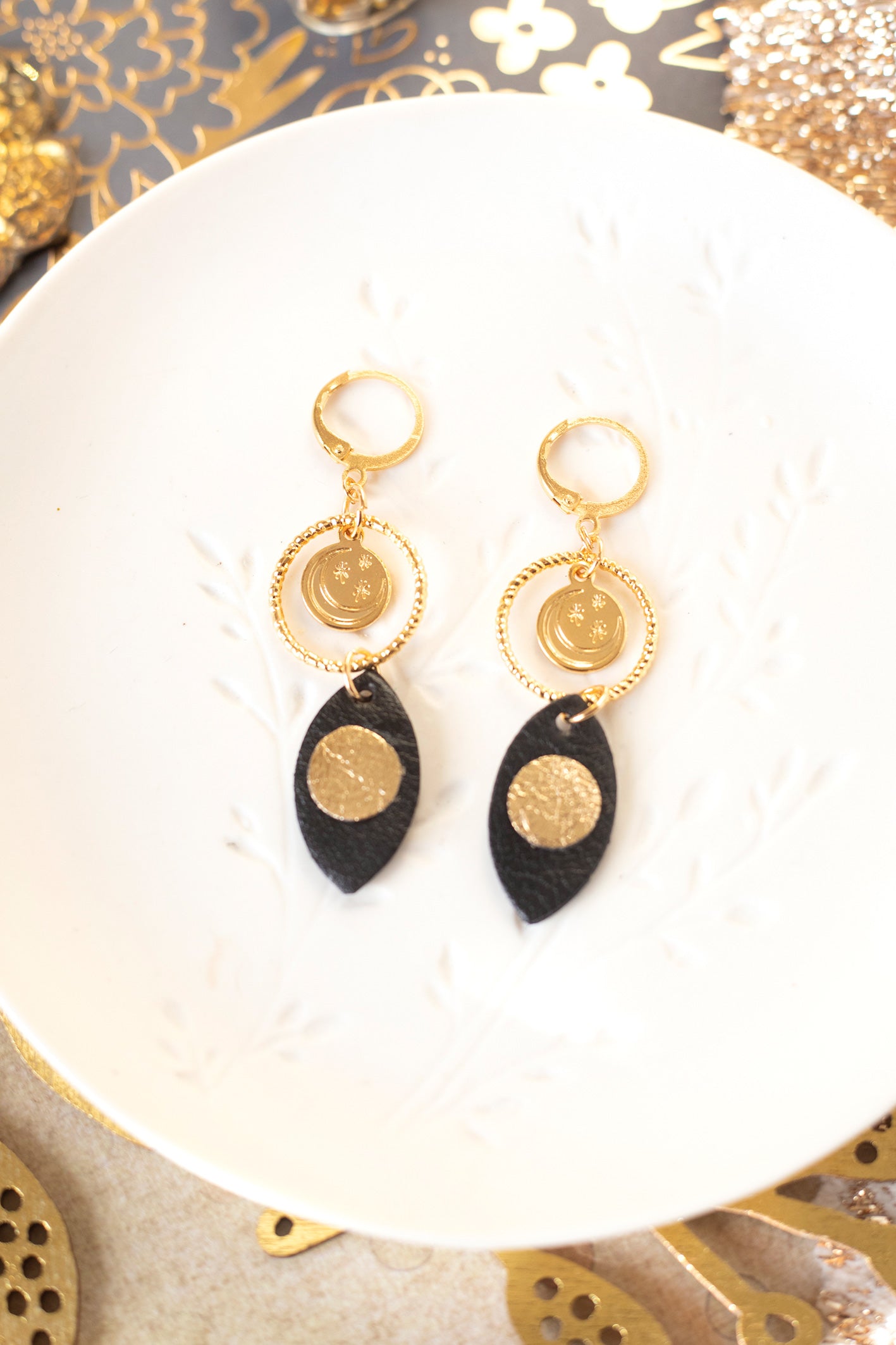 Boucles d’oreilles Lune d'Isis