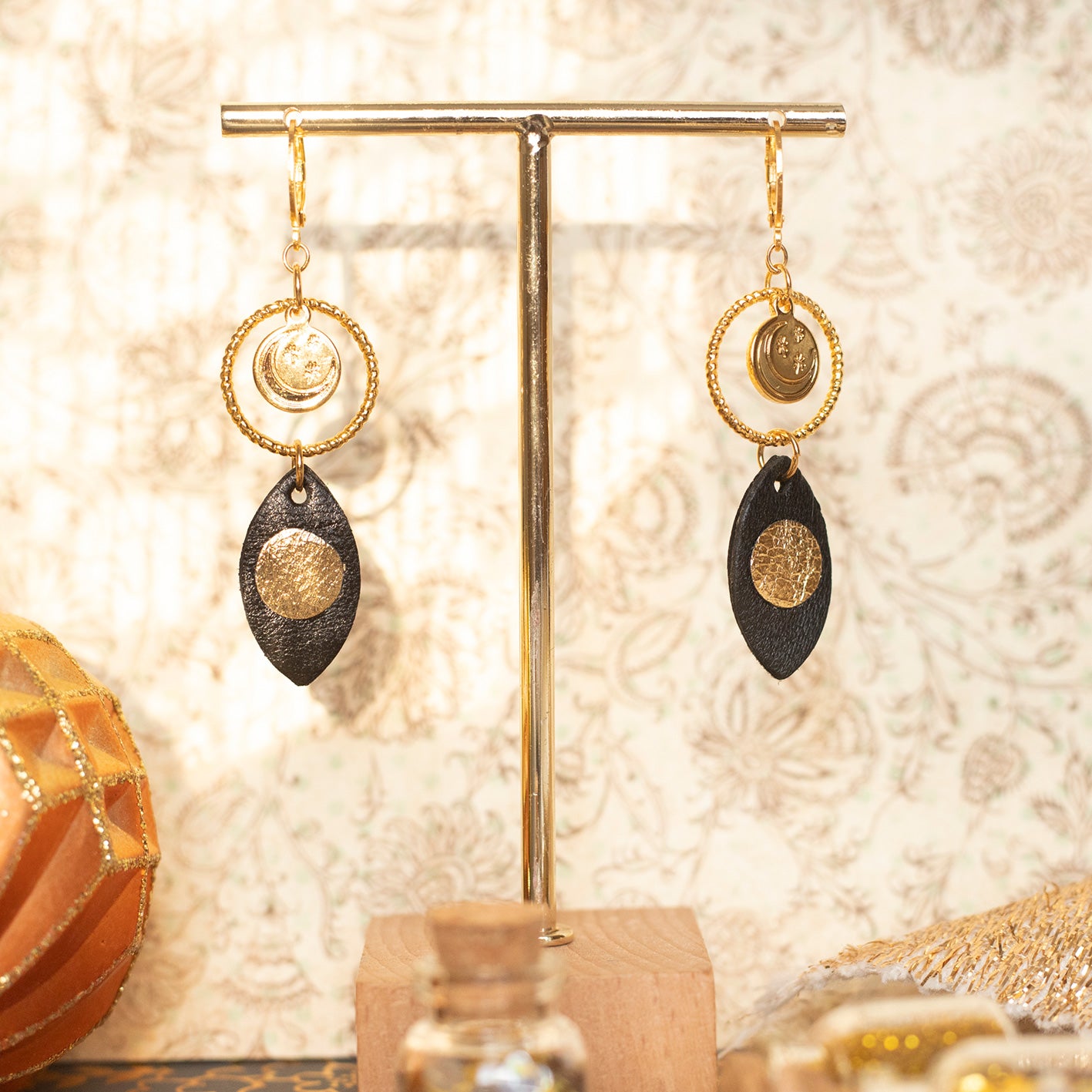 Boucles d’oreilles Lune d'Isis