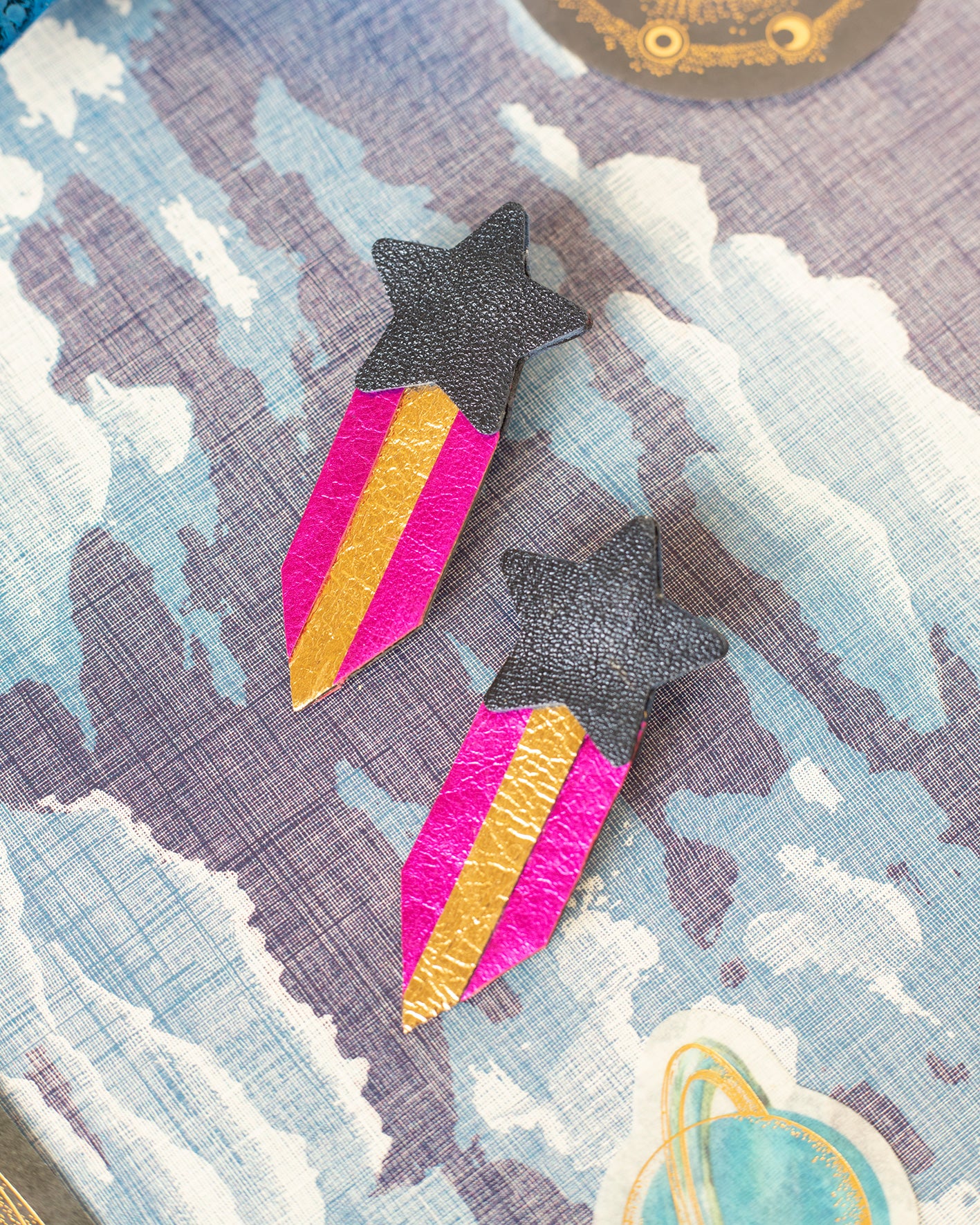 Boucles d'oreilles Comètes