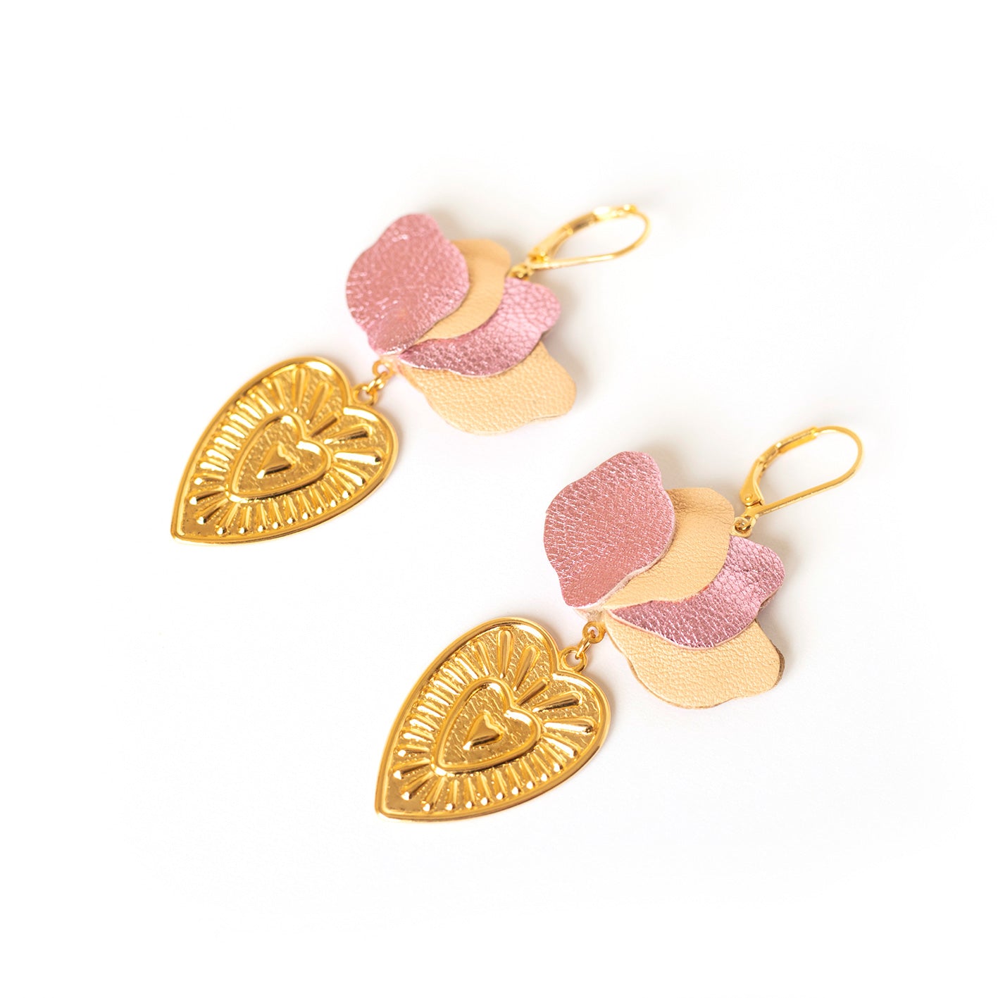 Boucles d'oreilles Coeurs Flamboyants