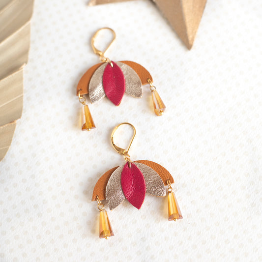 Boucles d’oreilles Kallie rouges