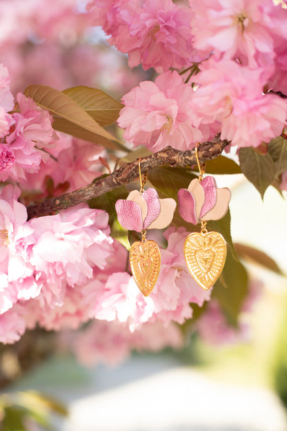 Boucles d'oreilles Coeurs Flamboyants