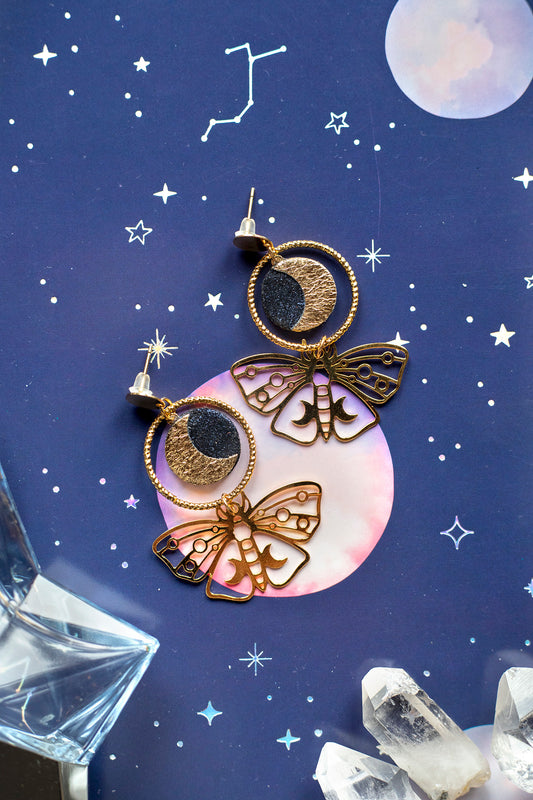 Boucles d’oreilles Papillons de Lune