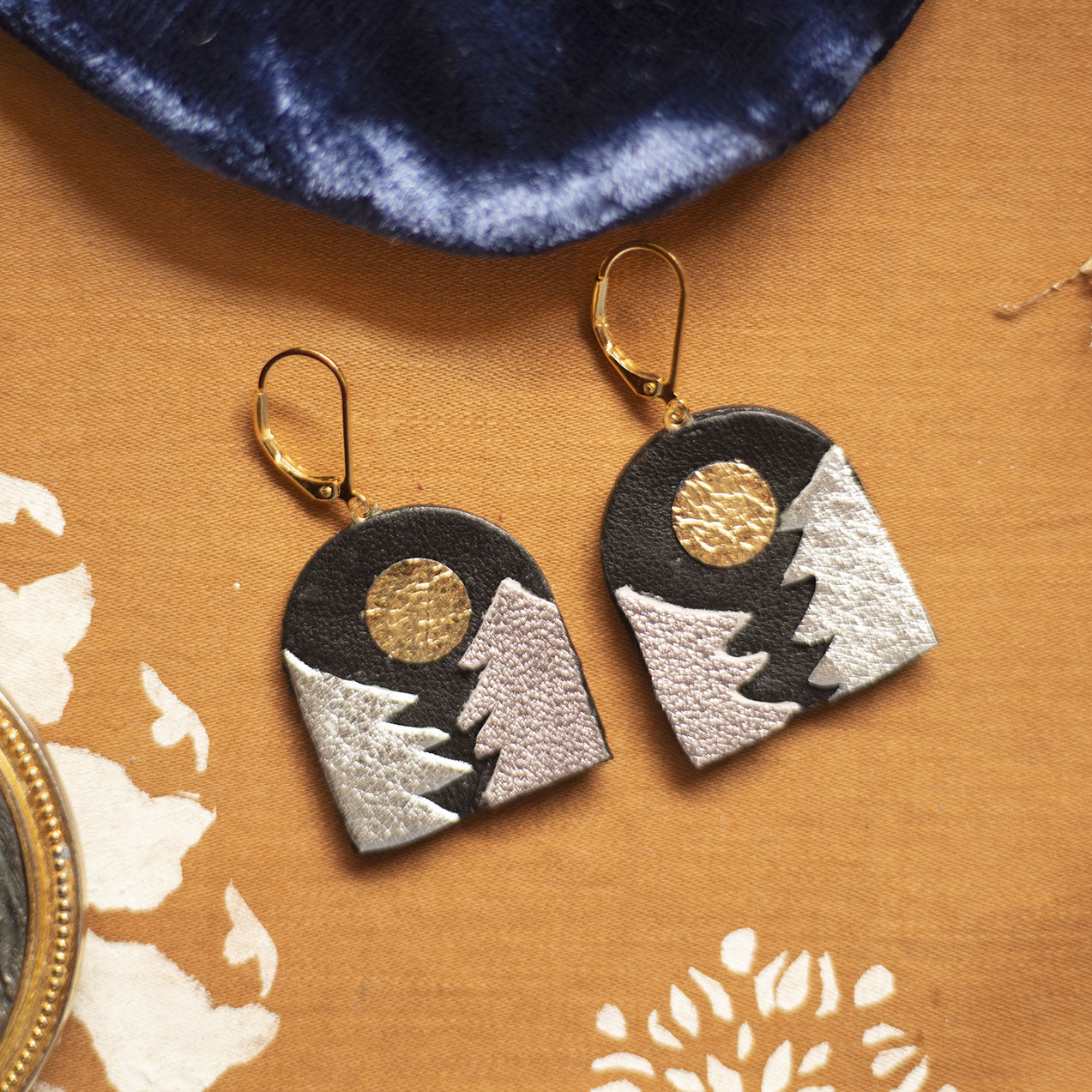 Boucles d'oreilles Paysage d'hiver