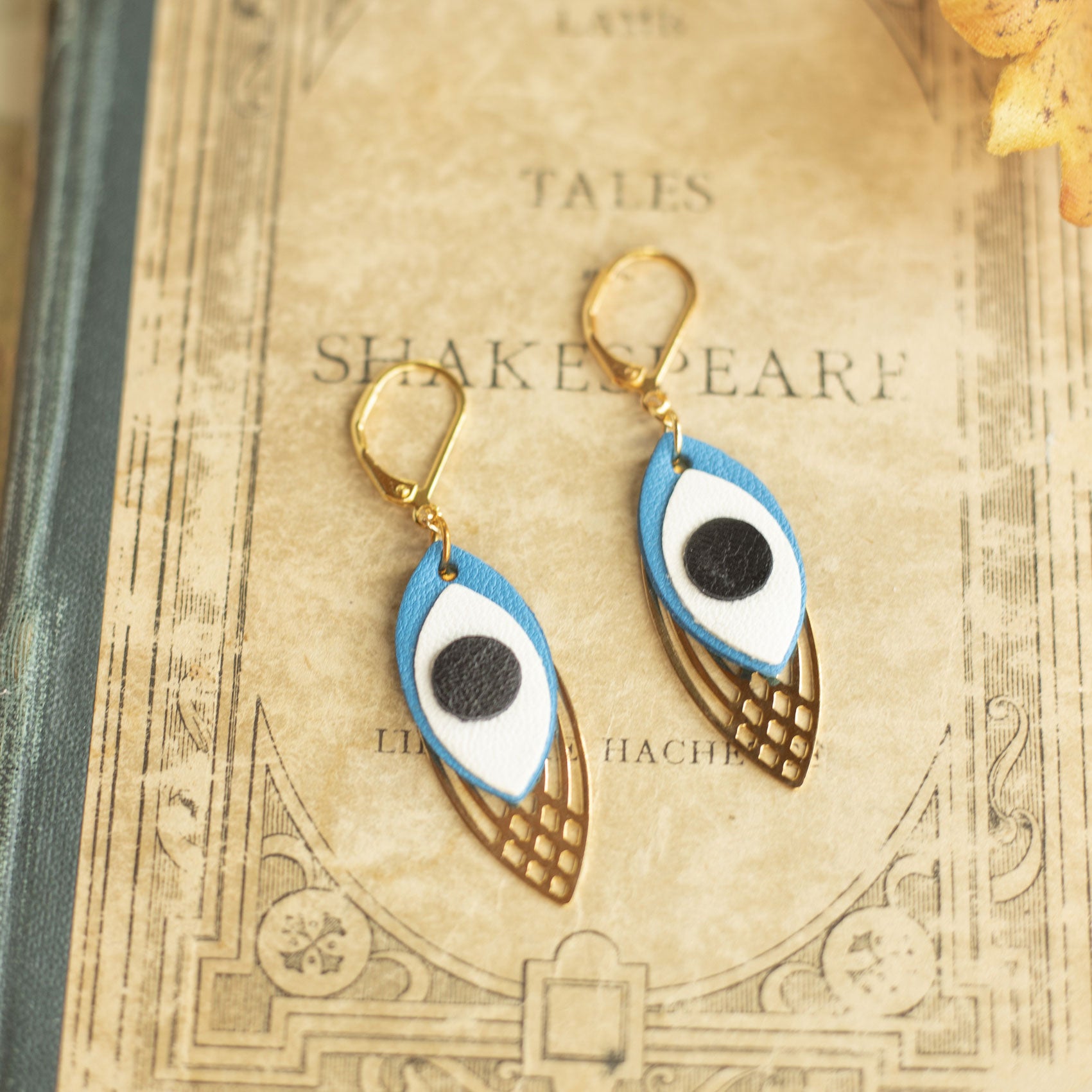 Boucles d'oreilles Oeil Bleu