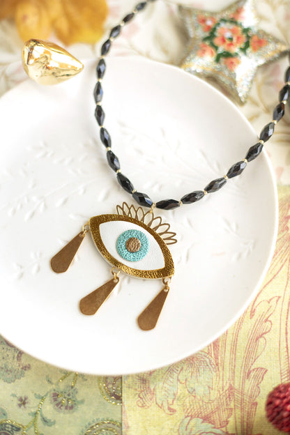 Collier Oeil d'Or Noir