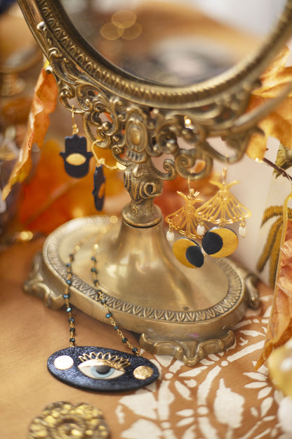 Boucles d’oreilles Papillons Lune