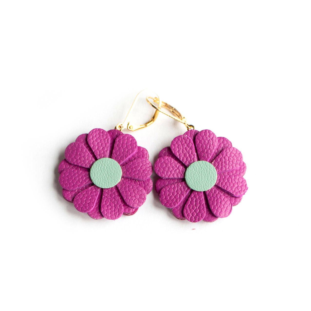 Boucles d'oreilles Aster colorées