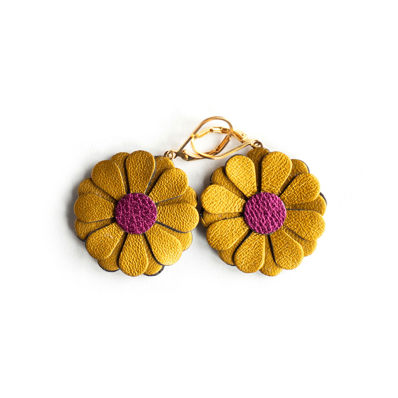 Boucles d'oreilles Aster colorées