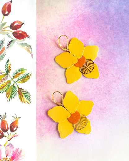 Boucles d'oreilles Jonquilles