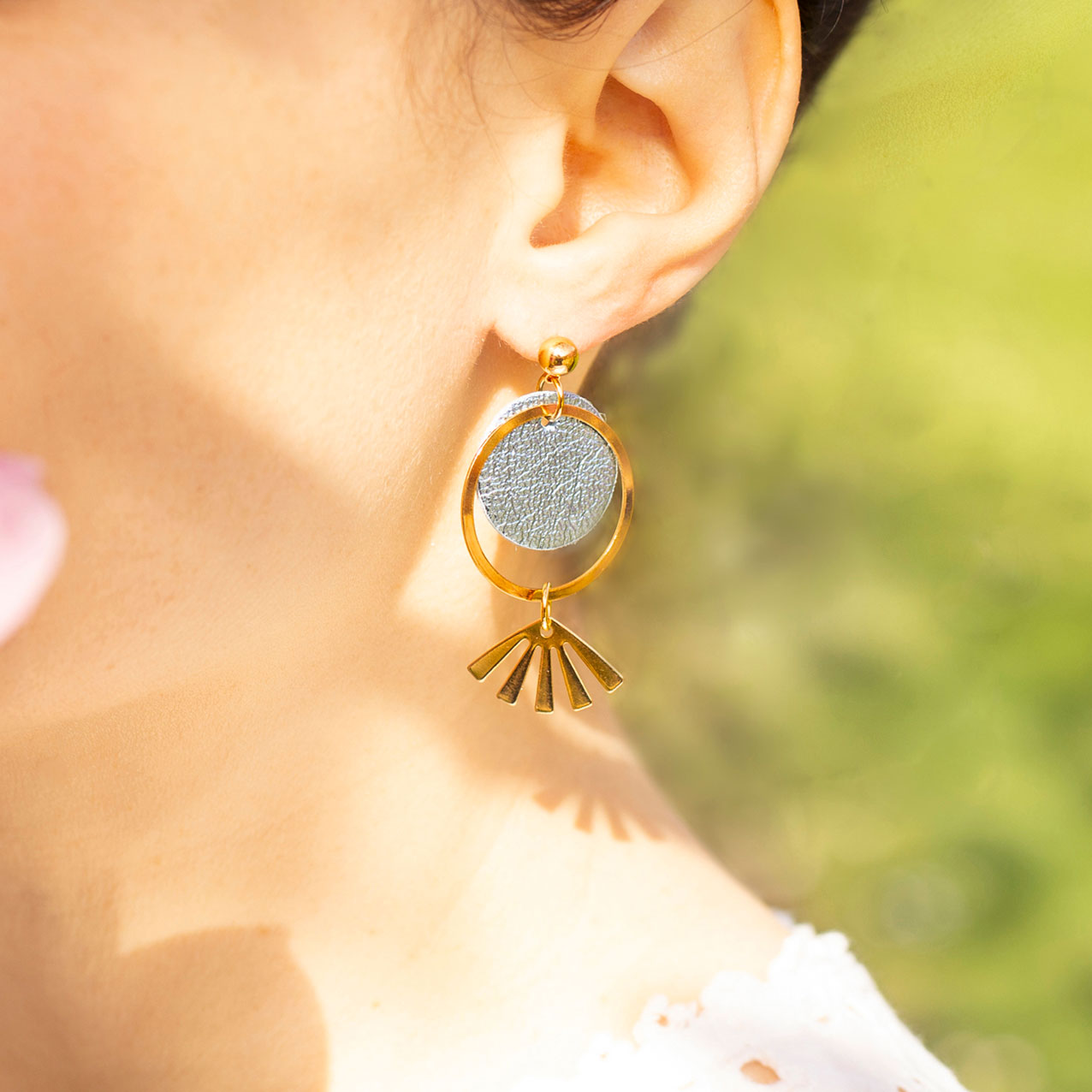 Kléo fuchsia earrings