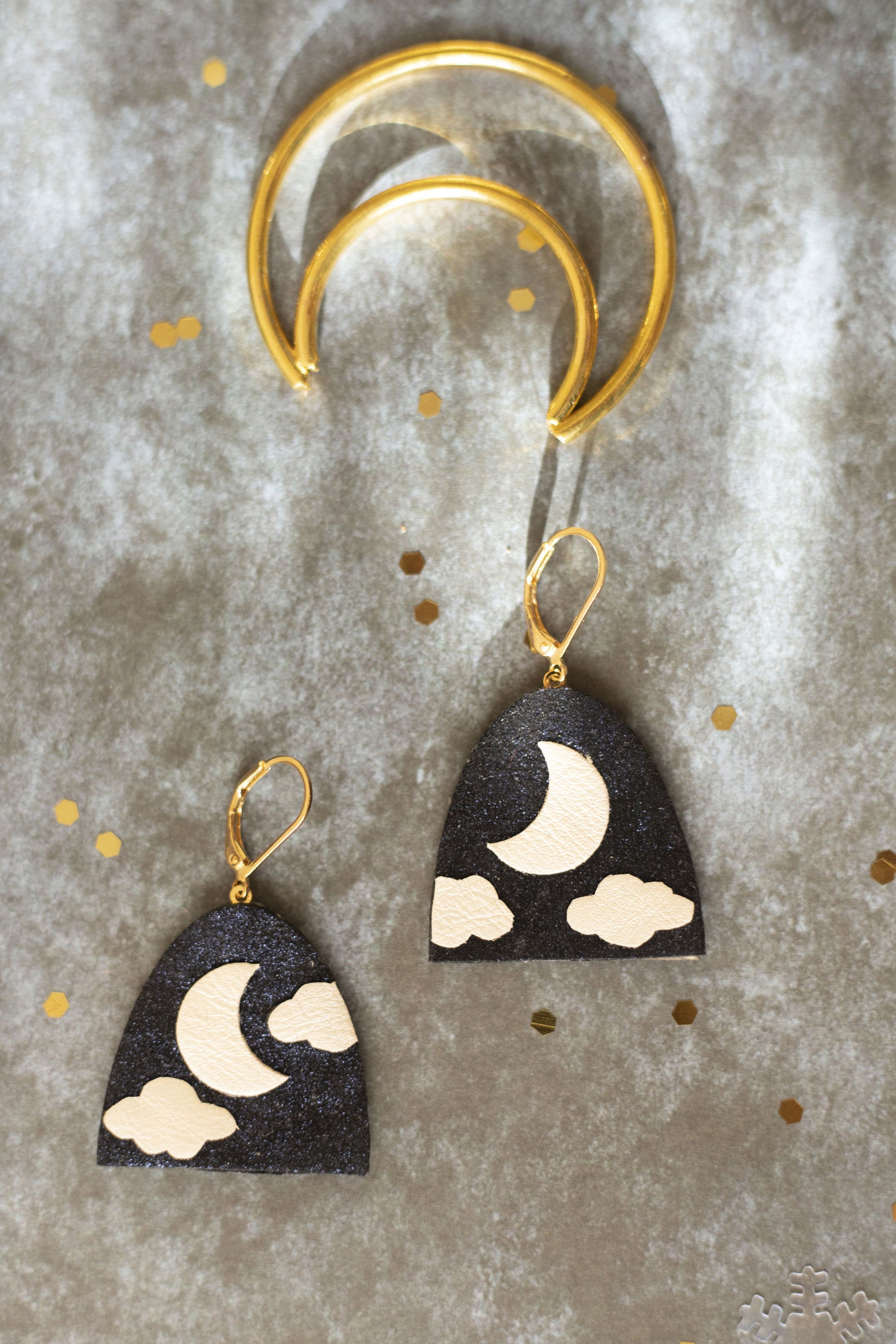 Boucles d'oreilles Demi-Lune