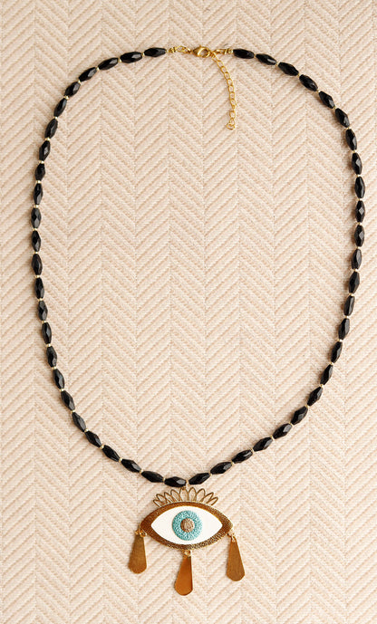 Collier Oeil d'Or Noir