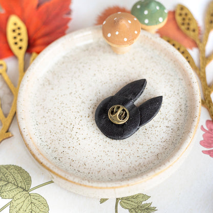 Pin's tête de chat noir