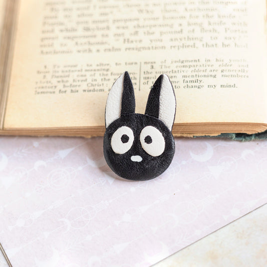 Pin's tête de chat noir