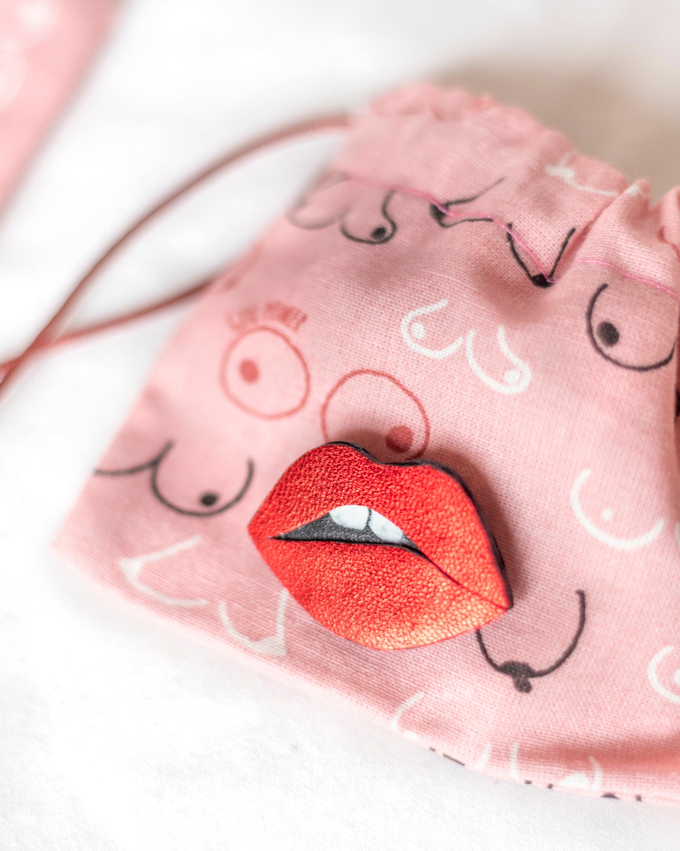 Plump Lips Brooch or Pin