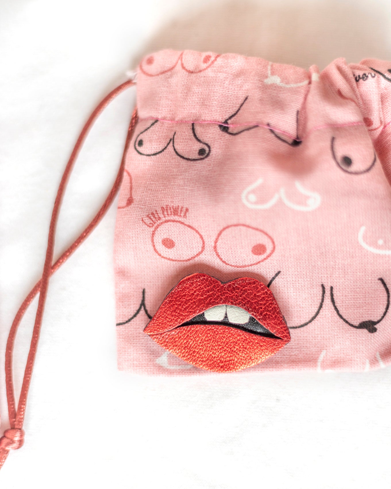 Plump Lips Brooch or Pin