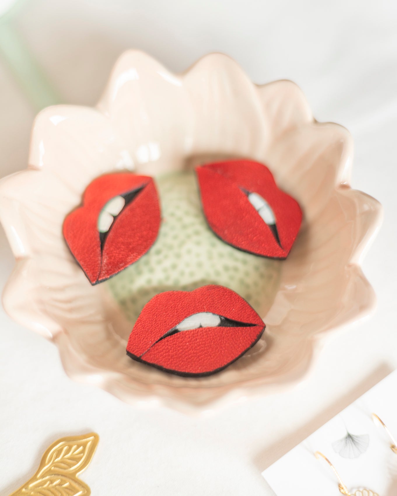 Plump Lips Brooch or Pin