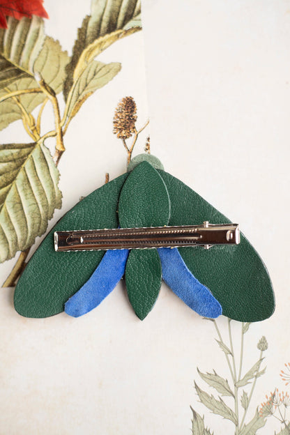 Précommande : pince à cheveux papillon en cuir
