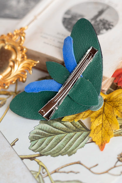 Précommande : pince à cheveux papillon en cuir