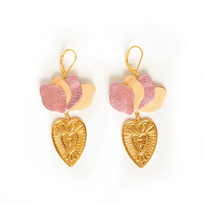 Boucles d'oreilles Coeurs Flamboyants