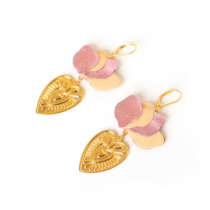 Boucles d'oreilles Coeurs Flamboyants