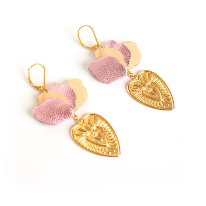 Boucles d'oreilles Coeurs Flamboyants