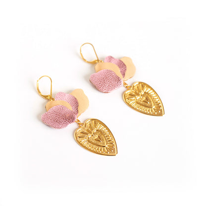 Boucles d'oreilles Coeurs Flamboyants