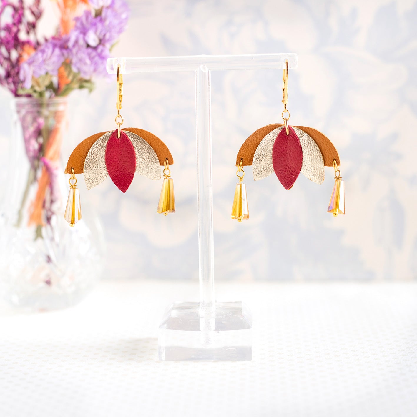 Red Kallie earrings