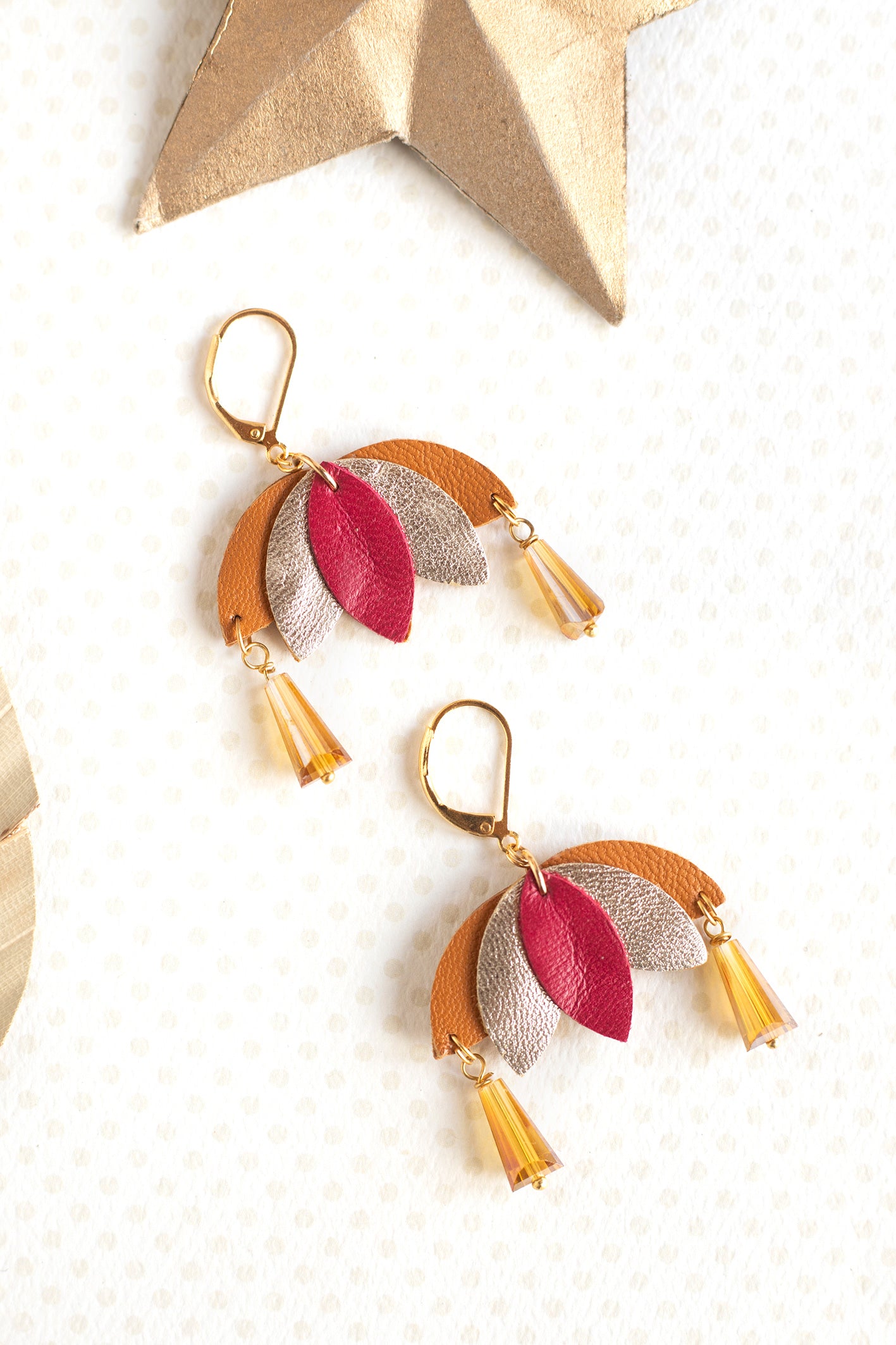 Boucles d’oreilles Kallie rouges