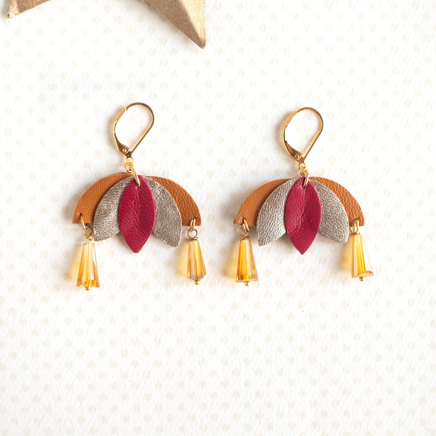 Boucles d’oreilles Kallie rouges